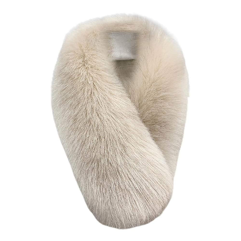 Artificial Fur Scarf, Faux Fur Shawls Wraps for Evening Dress, Bridesmaid, Wedding, Bridal, Solid color | Amazon (US)