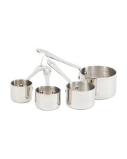 4pc Stainless Steel Measuring Cup Set Slightly Blemished | TJ Maxx