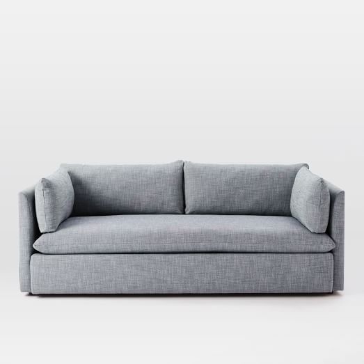 Shelter Sofa (84")  Fabric and Color: Yarn Dyed Linen Weave, Shelter BlueDelivery: In Stock (ship... | West Elm (US)