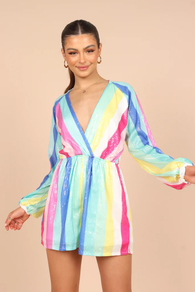 Ruby Sequin Romper - Multi | Petal & Pup (US)