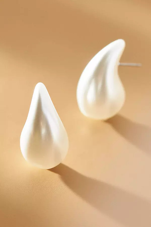 Matte Pearl Teardrop Earrings | Anthropologie (US)