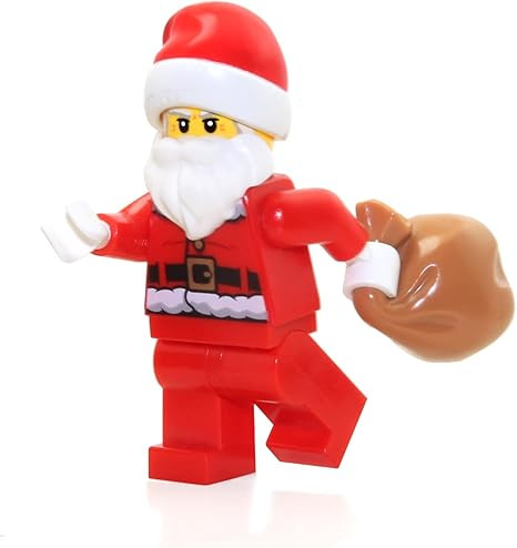 LEGO Holiday Minifigure - Santa Claus (with Toy Sack) All New for 2021 Red | Amazon (US)