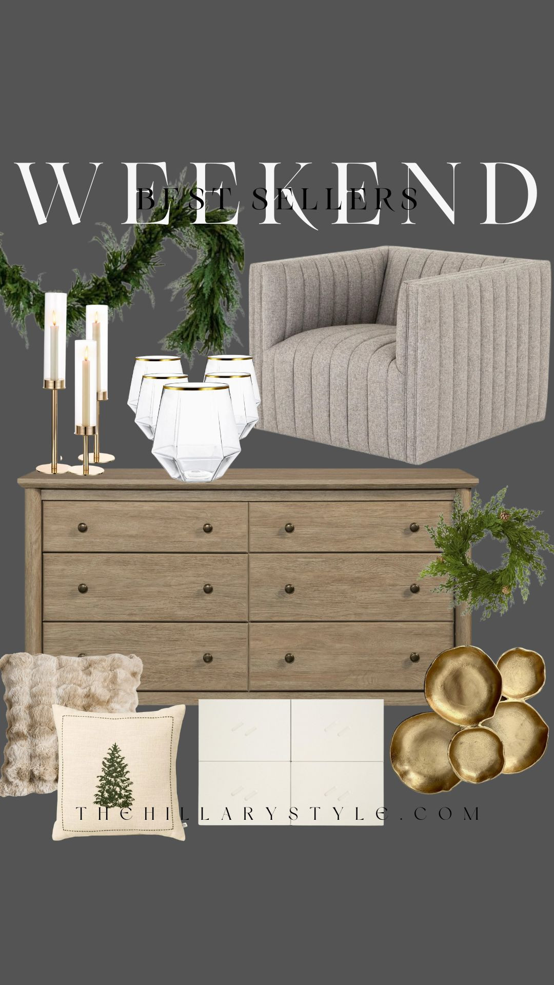 WEEKEND BEST SELLERS HOME Home decor, home finds, accent chair, sideboard, Christmas decor, Christmas tree, garland, garland, Wayfair Home, Target home, Walmart home, Crate & Barrel, Christmas finds, 

 #LTKCyberWeek #LTKHoliday #LTKHome