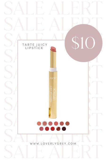 $10 Tarte juicy lipsticks! Such a good deal 👏 #loverlygrey

#LTKunder50 #LTKsalealert #LTKbeauty