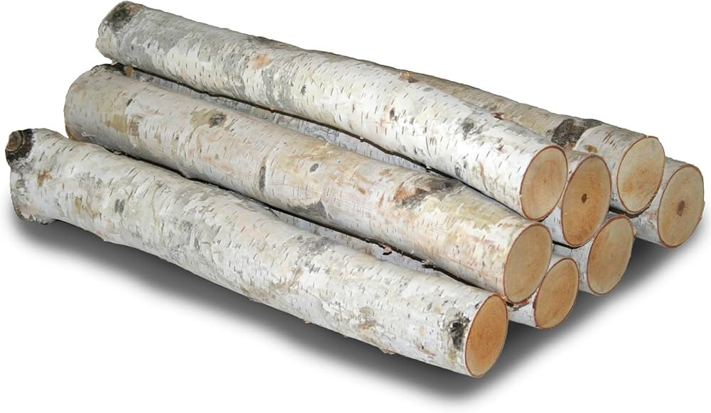 Wilson 15.5"-17.5" Decorative White Birch Logs, Natural Bark Wood Home Décor - 1.5"-3" Dia. (Set... | Amazon (US)