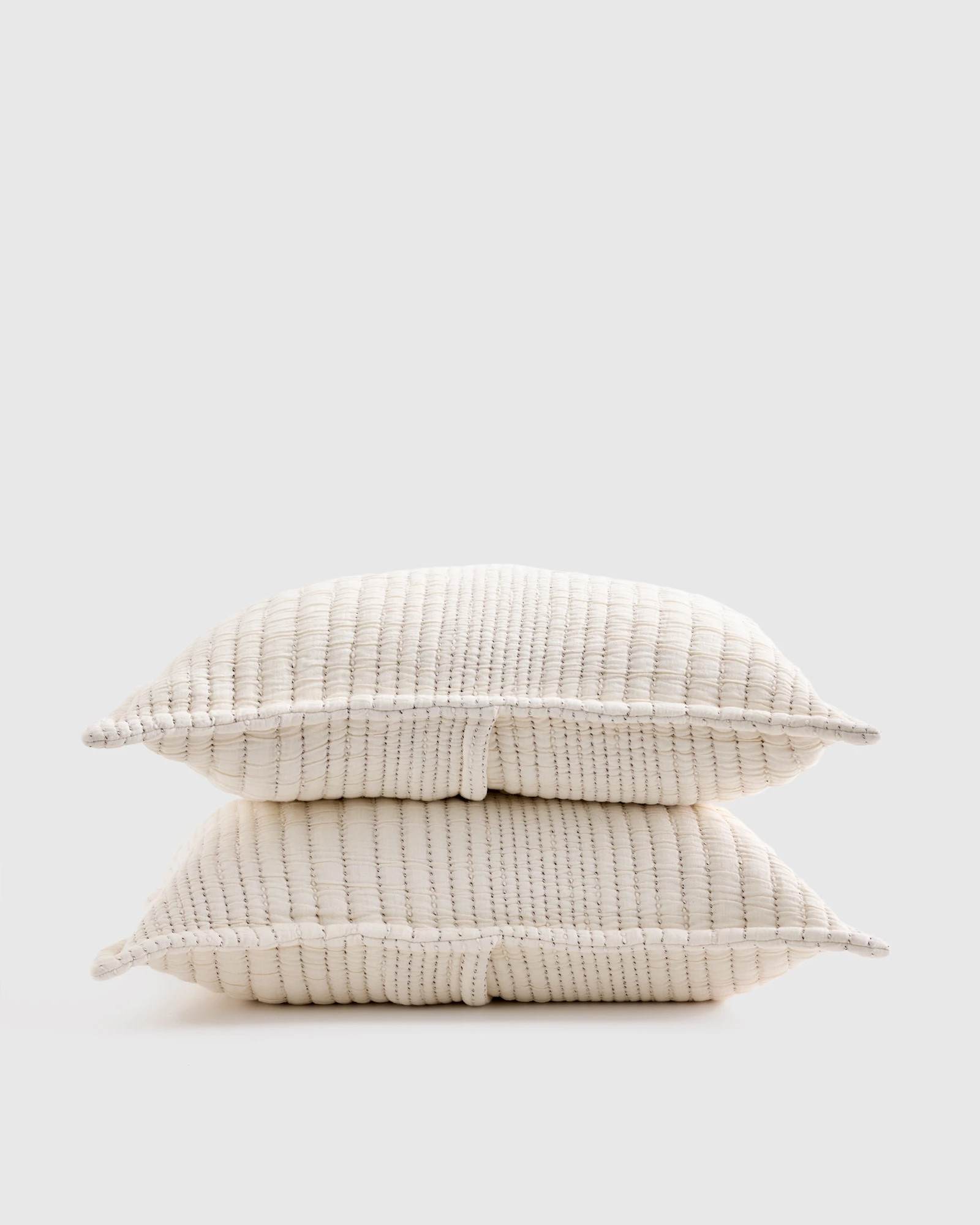 Organic Cotton Channel Matelasse Coverlet Sham Set | Quince