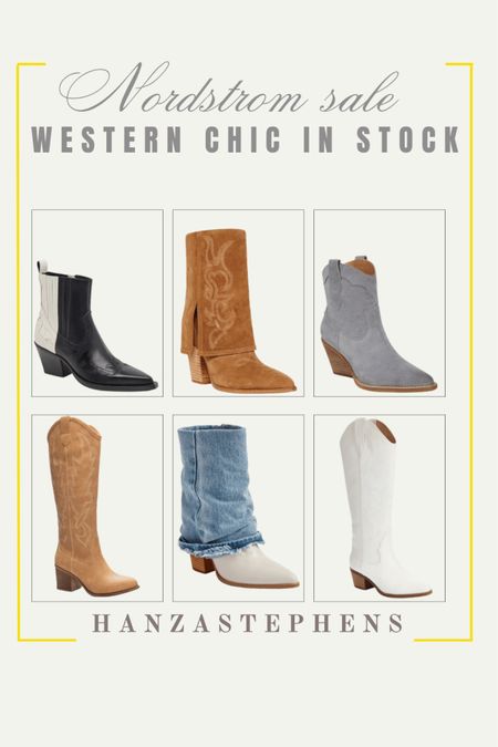 Western chic boots and booties on sale right now

#LTKxNSale #LTKsalealert #LTKshoecrush