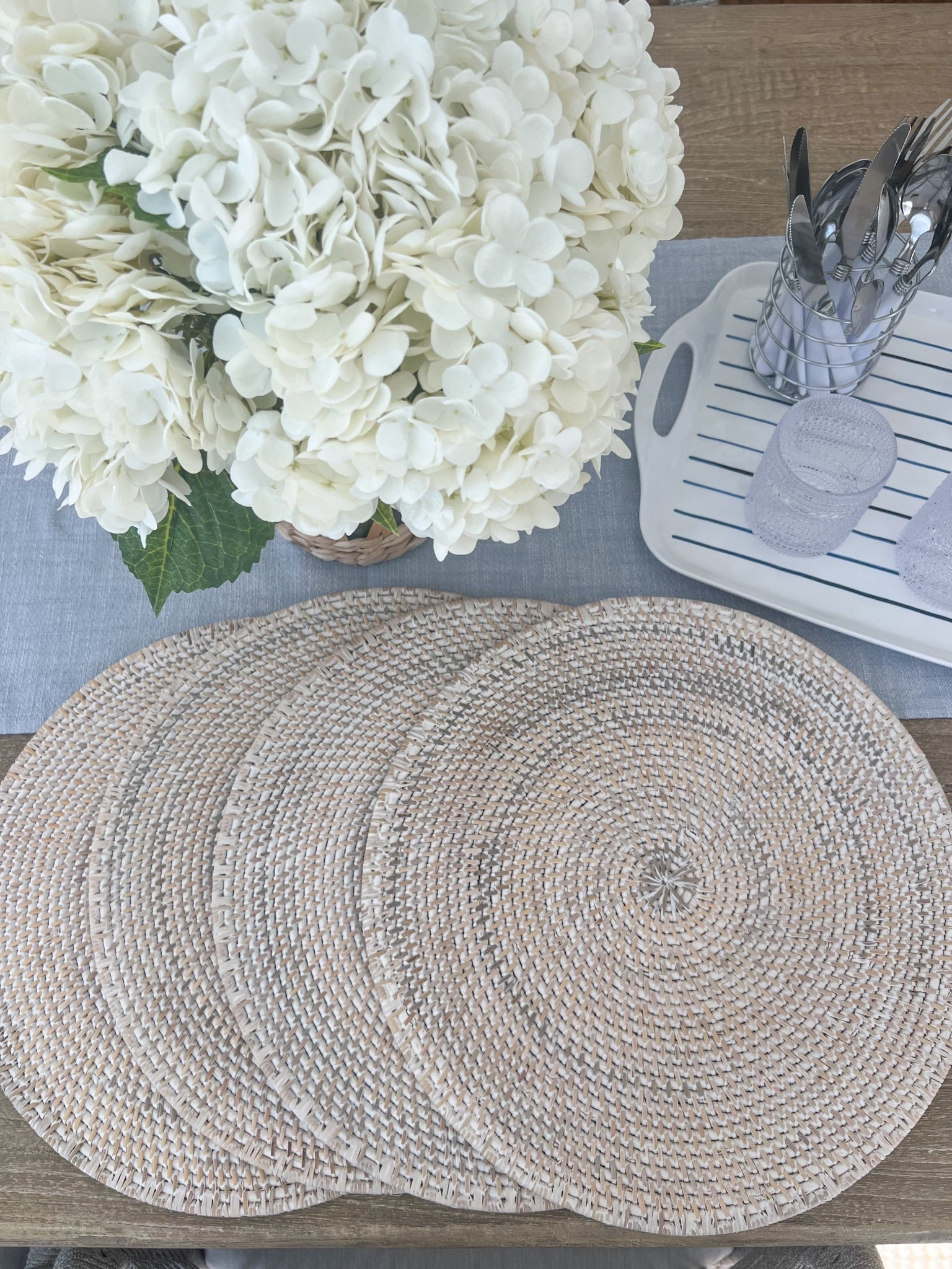 (#ad) As my most favorite season, we do a lot of summer entertaining and these staple pieces from @Wayfair will once again be used on the regular! These outdoor Fortessa drinking glasses are shatterproof & this melamine Lenox tray is ultra sturdy and perfect for carrying drinks, snacks, condiments, etc. These rattan chargers give off beachside dinner vibes & are so well made! #Wayfair #WayfairPartner #wishyouwerehere #outdoor
--
coastal home decor, summer entertaining, kitchen essentials, outdoor tray, serving tray, melamine tray outdoor glasses, drink bucket, party bucket, wine bucket, flatware, silverware, bbq essentials, summer party essentials, rattan placemats, woven placemats, rattan chargers, rattan placemats, old fashioned glasses, fortessa glasses, flatware caddy, outdoor dining table, white outdoor dining table, wayfair outdoor dining table, outdoor furniture, patio table, polywood furniture, beach house entertaining, shatterproof glasses

#LTKSaleAlert #LTKHome #LTKSeasonal