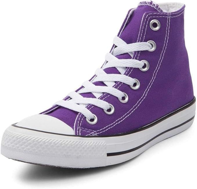 Converse Chuck Taylor All Star Lo Sneaker (8329 Mens 6/Womens 8, Hi Top Electric Purple) | Amazon (US)