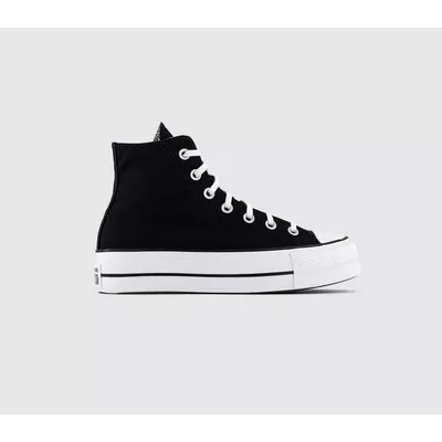 Converse All Star Lift Hi Platform Trainers Black White - Women's Trainers | OFFICE London (UK)
