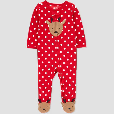 Carter's Just One You® Baby Girls' Christmas Reindeer Sleep N' Play - Red | Target