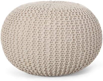 Christopher Knight Home 313877 Pouf, Beige | Amazon (US)