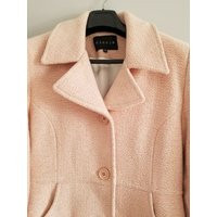 Vintage Wool Jacket With Cotton Lining, Size 10, Dusty Pink, White, Nicole, Button Up Collared Winte | Etsy (CAD)