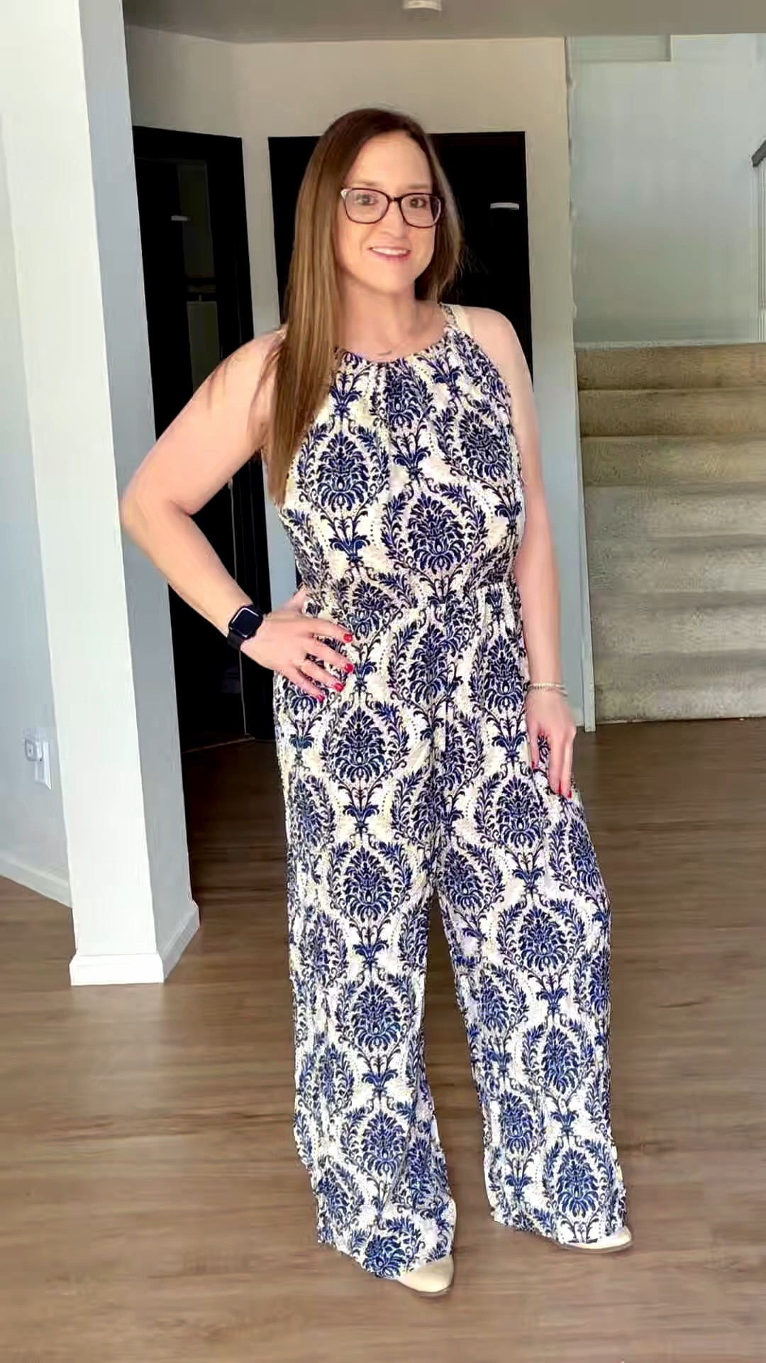 Found a classic print with the perfect racerback detail. This jumpsuit is lightweight, has a stretchy waist, and actually includes pockets. A simple, elevated look for any day of the week.

#LTKPetite #LTKWorkwear #LTKootd