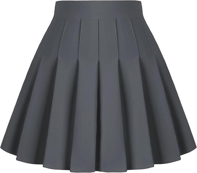 Dressever Women's Pleated Skirts Mini Skater Basic Skirt High Waist Tennis Skirt School Uniform C... | Amazon (US)