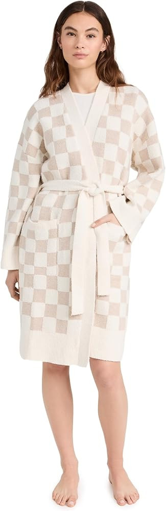 Barefoot Dreams Women's CozyCotton Checkered Robe | Amazon (US)