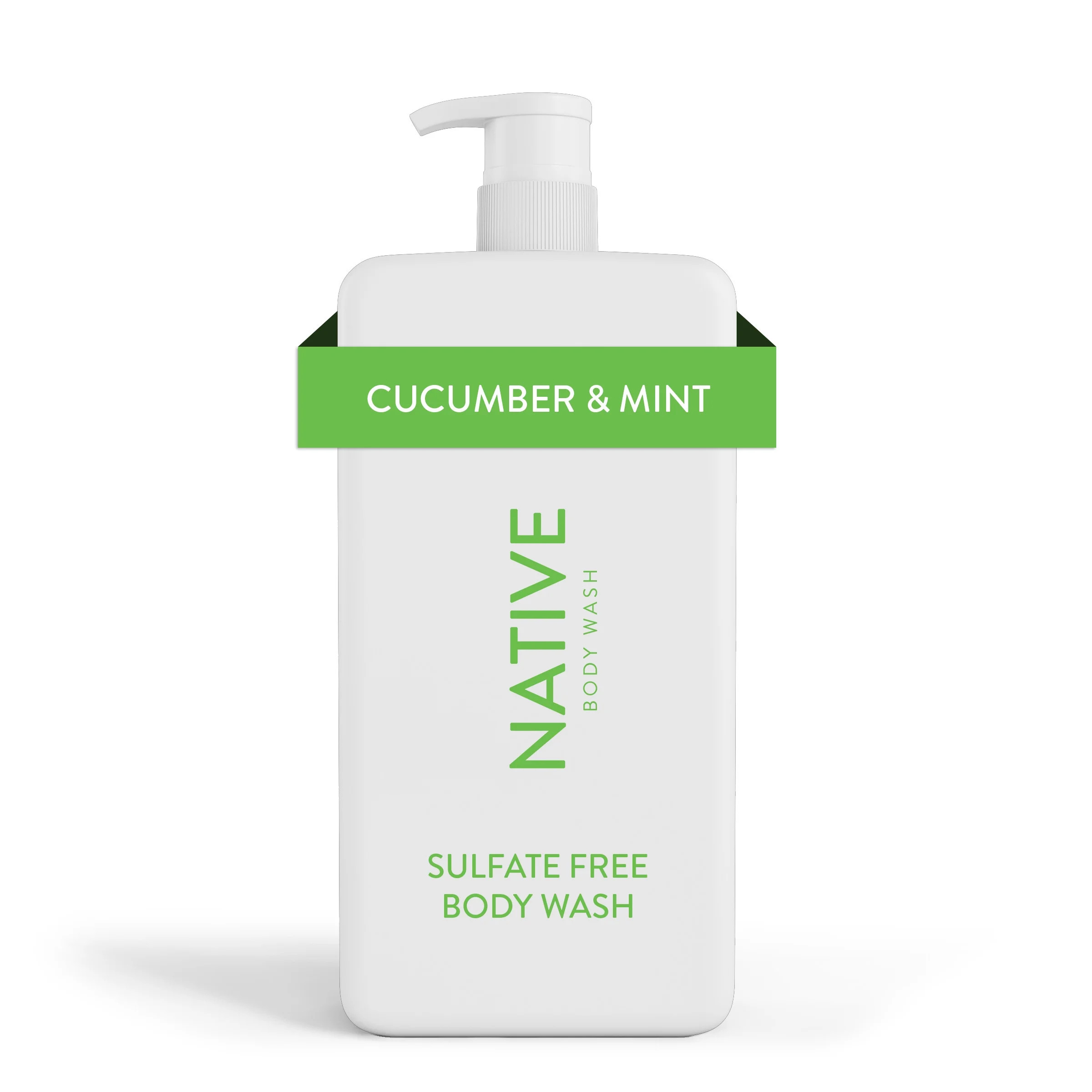 Native Body Wash Cucumber & Mint Sulfate Free, Paraben Free, for Men and Women, 36 oz | Walmart (US)