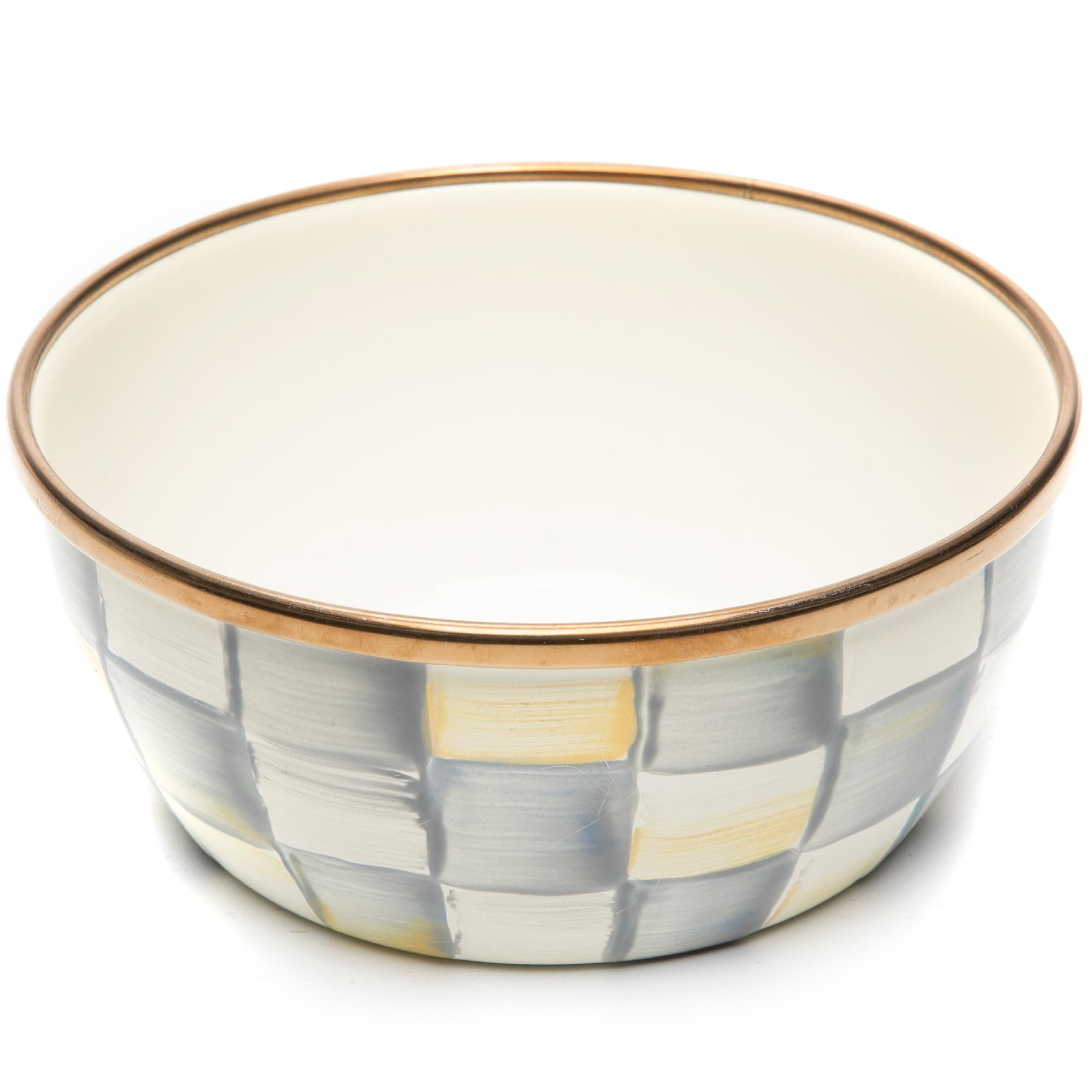 MACKENZIE-CHILDS Enamel Pinch Bowl, Small Bowl for Kitchen Ingredients, 1.5-Cup Capacity, Gray-an... | Amazon (US)