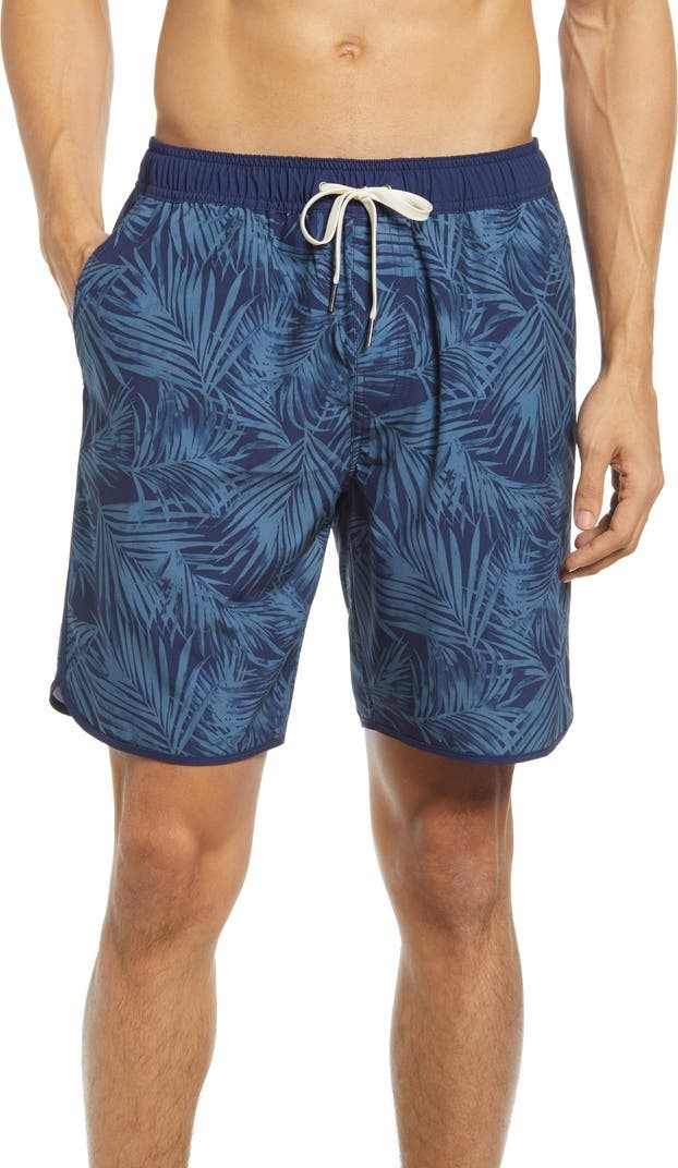 The Anchor Palm Leaf Swim Trunks | Nordstrom