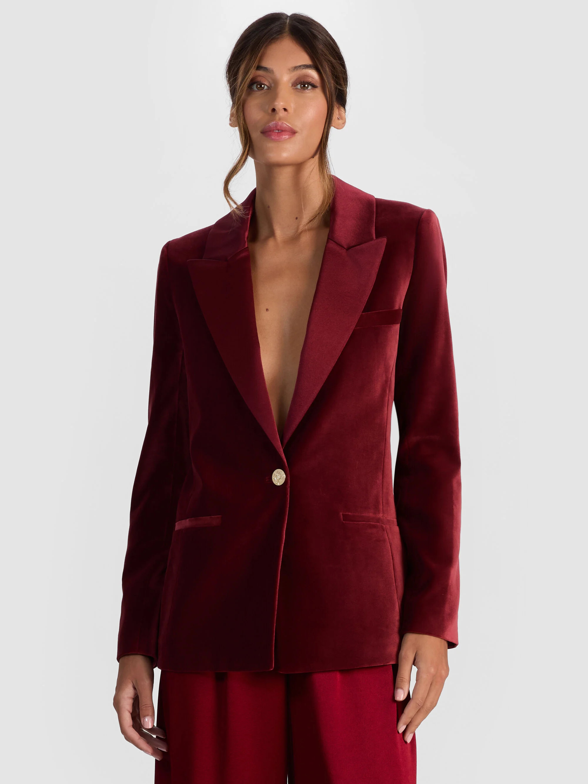 SILAS VELVET BLAZER | Alice + Olivia