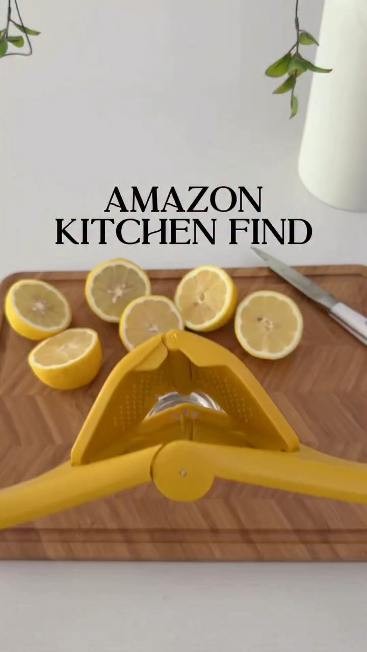 ✨ Follow + Comment the word “LEMON” for link. 

🍋Compact lemon squeezer that squeezes juices to the last drop and folds away flat. #amazonfinds #amazonhome #amazonmusthave #amazonkitchenfinds #amazonkitchengadgets summer finds, lemon squeezer.

#LTKHome #LTKOver40 #LTKfoodie