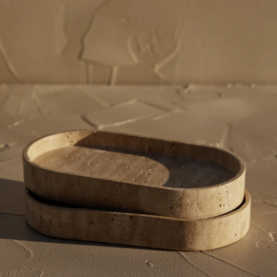 Travertine Oval Tray | StyleMeGHD