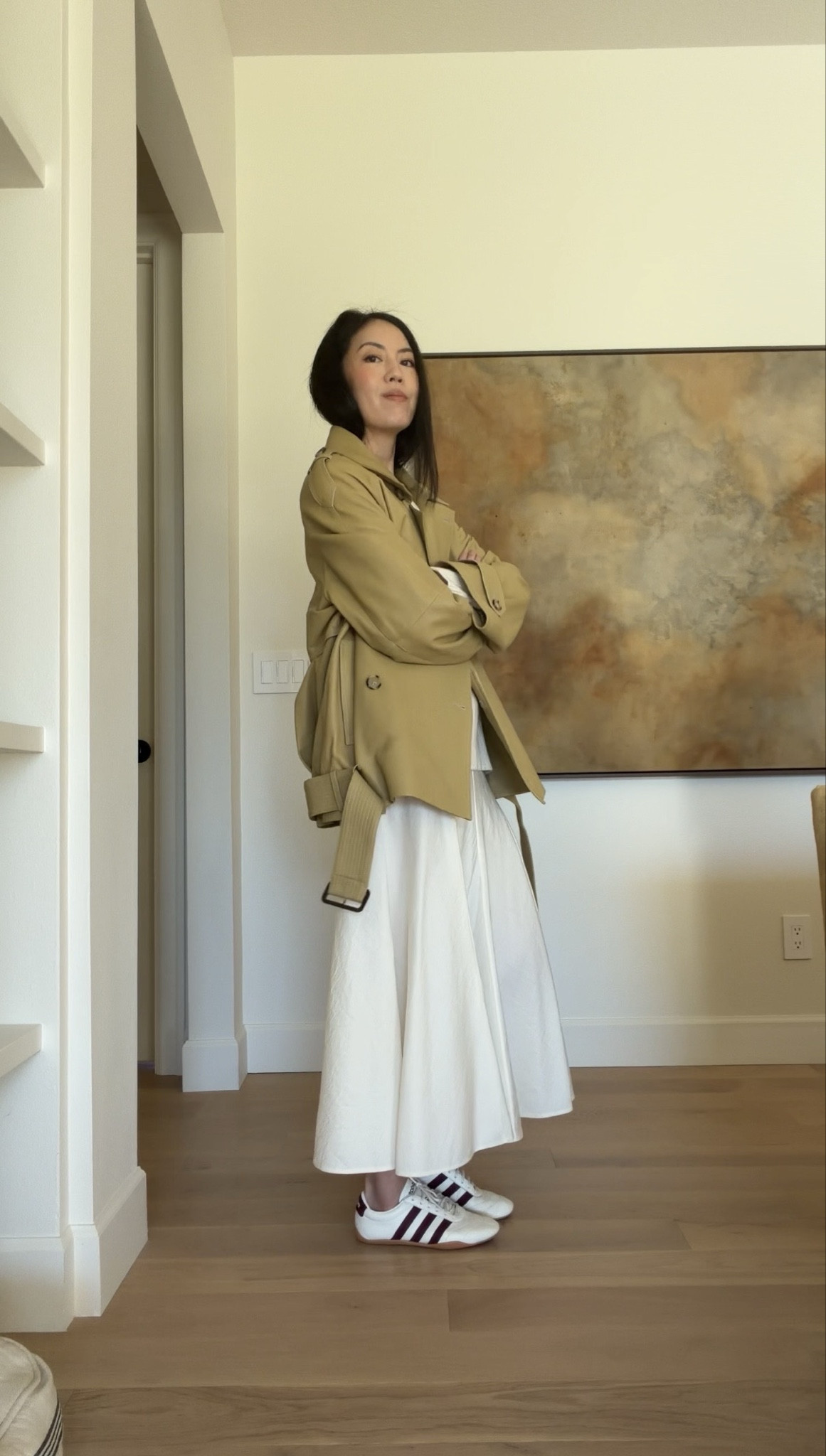 Gorgeous cashmere sweater for only $119 and the skirt is 50% off. Styled with my new cropped trench coat  

#monochromaticoutfit
#wintersweater
#winteroutfit
#winterskirt
#designerskirt


#LTKdayinmylife #LTKgrwm #LTKootd