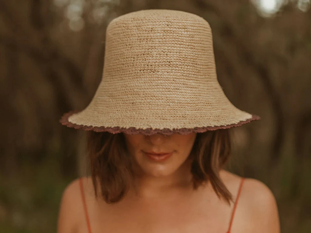 Crochet Straw Bucket | The Freya Brand
