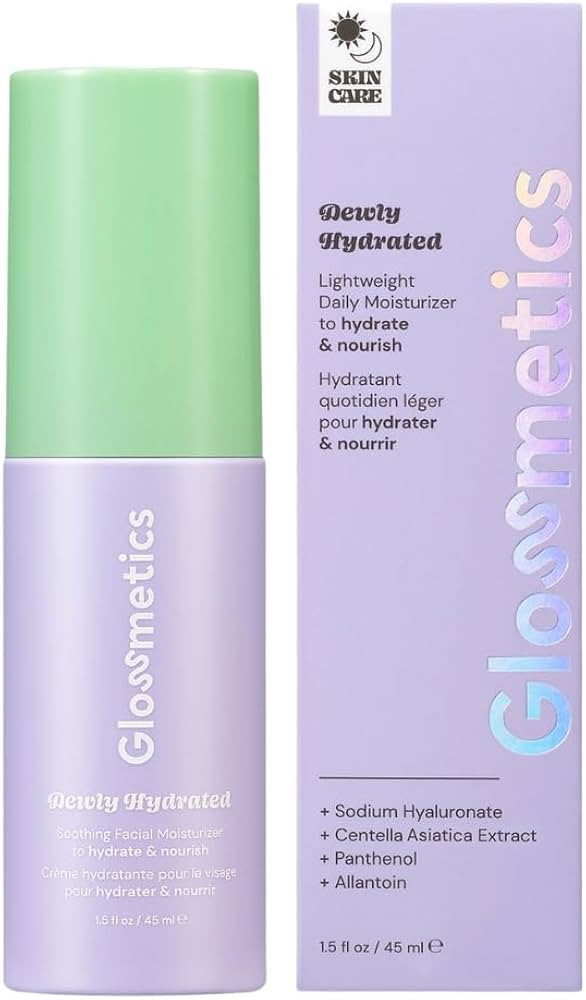 Glossmetics Dewly Hydrated Lightweight Daily Moisturizer with Centella Asiatica Skin Care, Panthe... | Amazon (US)