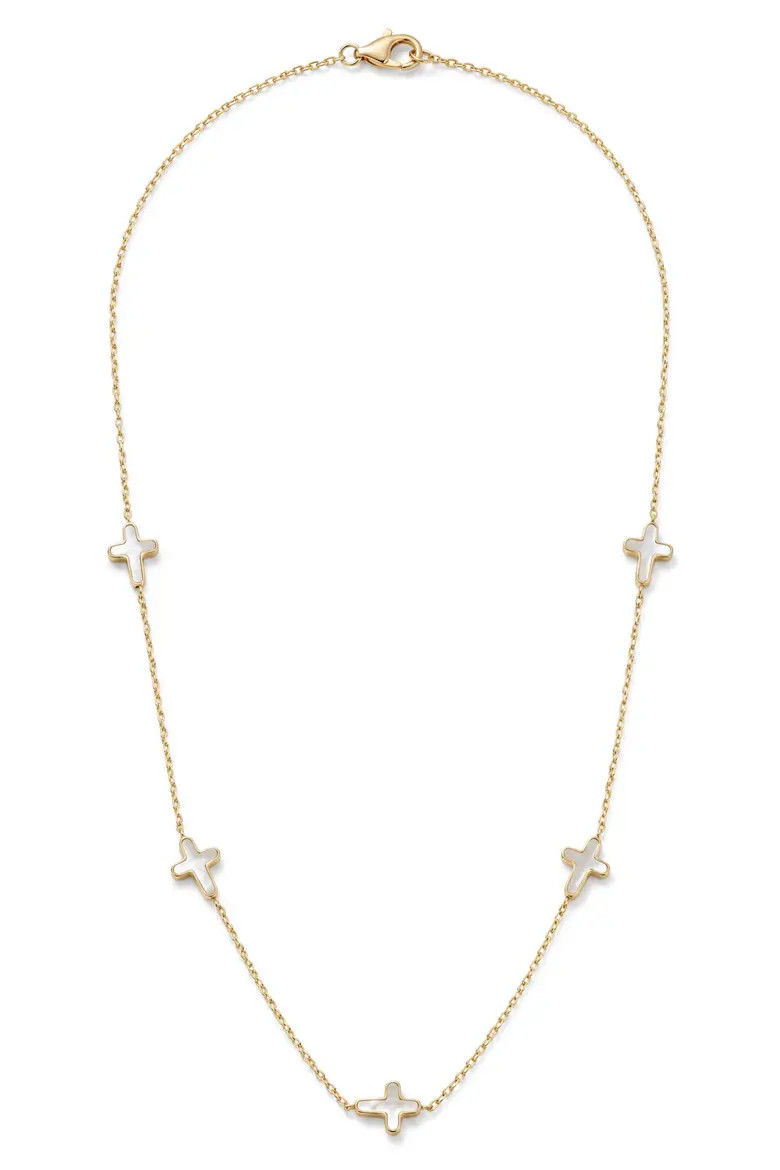 Mother-of-Pearl Cross Station Necklace (Women) | Nordstrom | Nordstrom