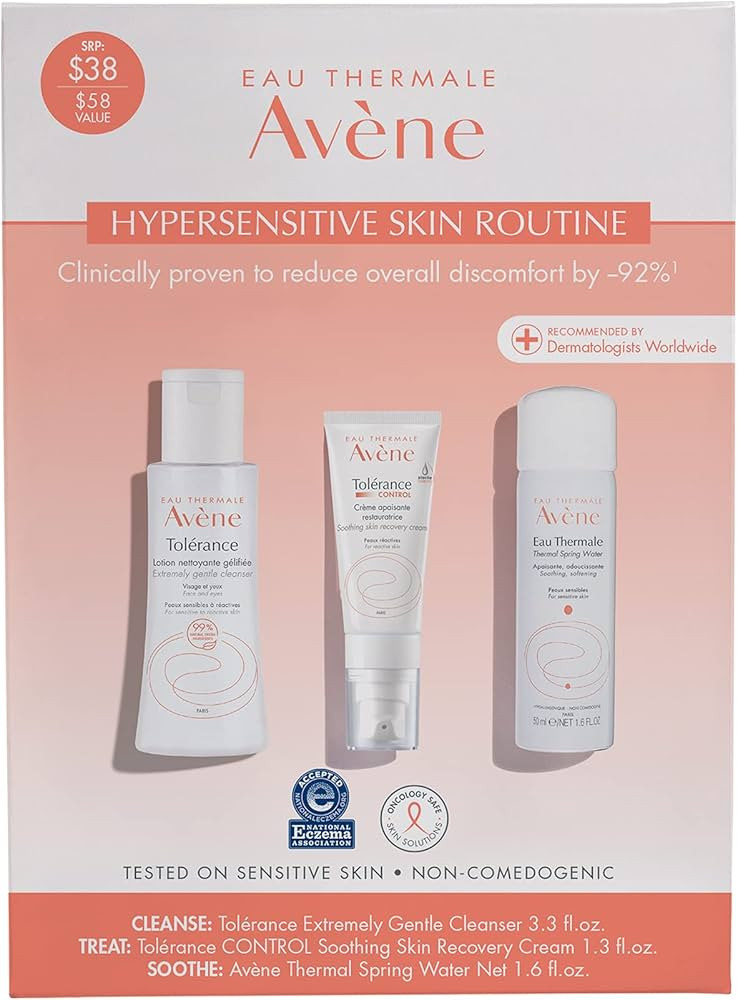 Eau Thermale Avene Hypersensitive Skin Starter Kit, Complete Hypersensitive Skin Care Routine, Cr... | Amazon (US)