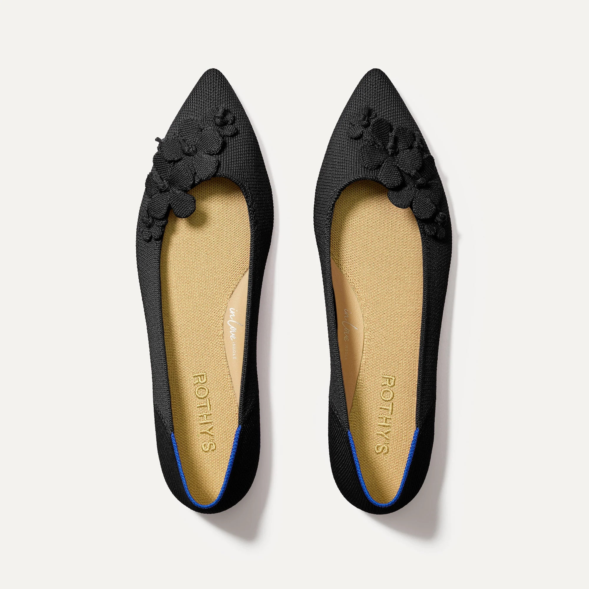 The Petal Point in Black | Women's Flats | Rothy's | Rothy's