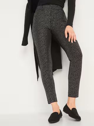 High-Waisted Pixie Foil-Dot Ankle Pants for Women | Old Navy (US)