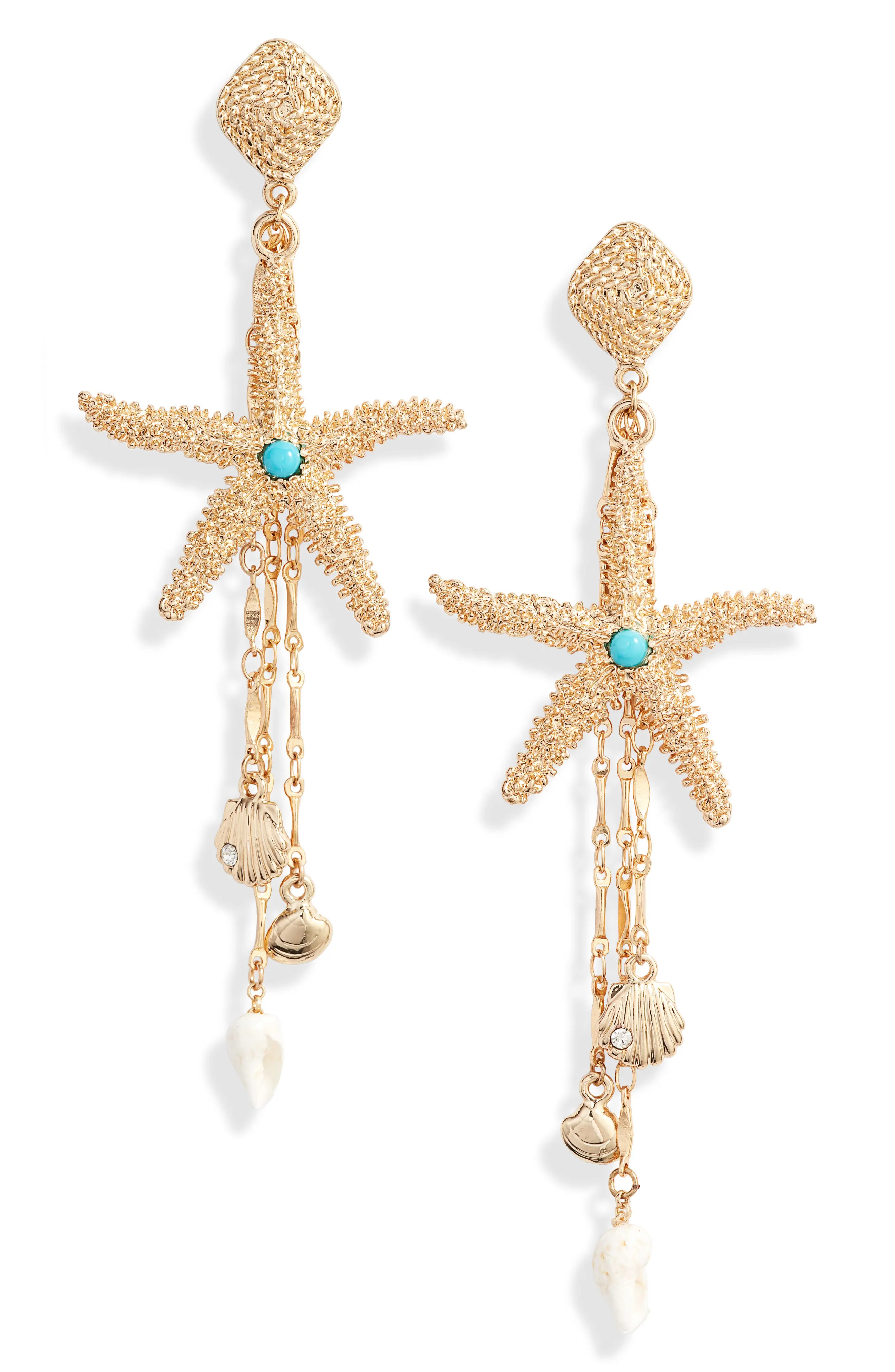 Women's Ettika Starfish Seeker Drop Earrings | Nordstrom