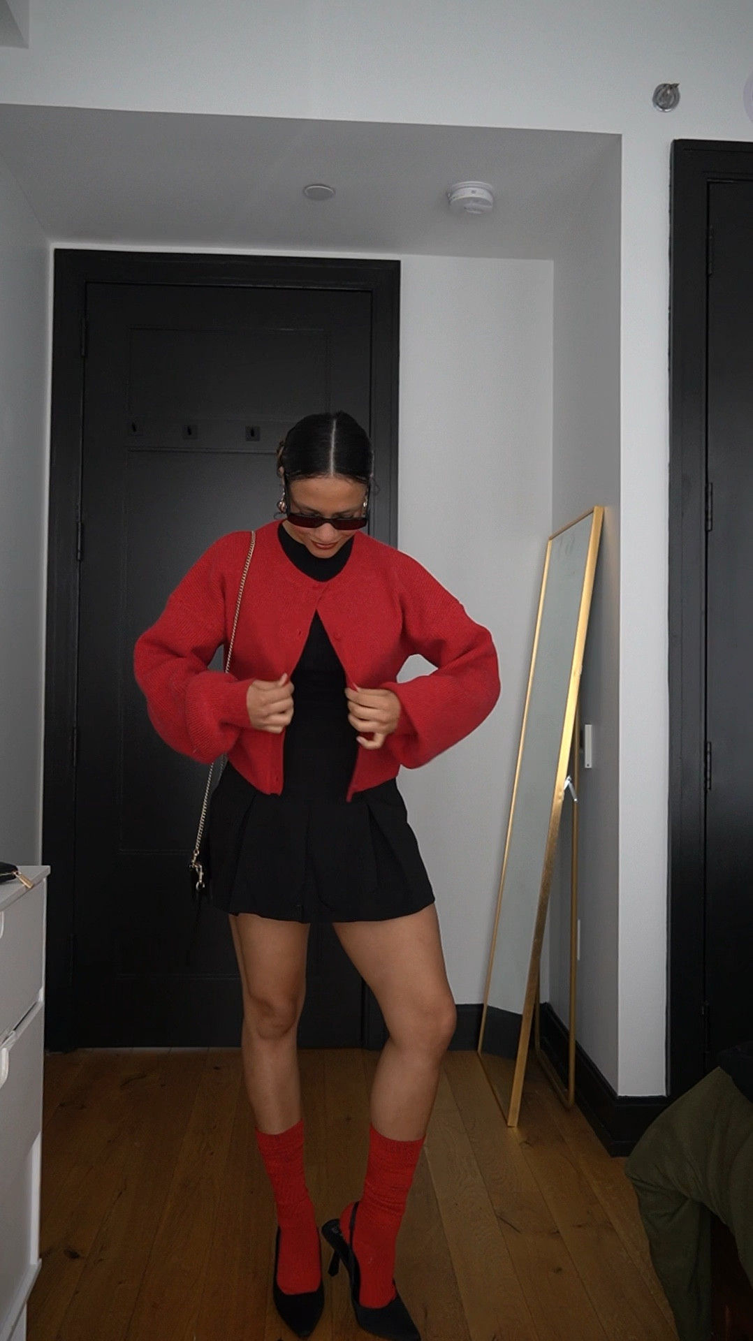 Red cardigan preppy outfit ❤️

#LTKFindsUnder100 #LTKStyleTip