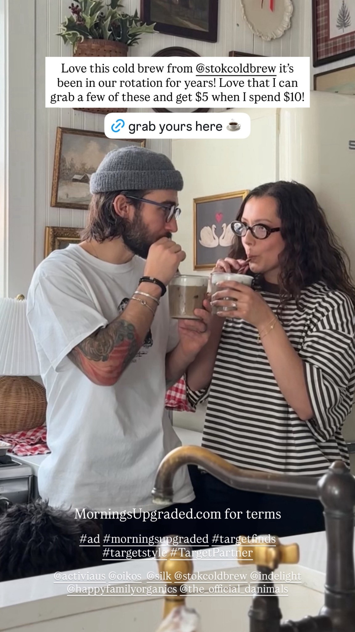 #ad Love this cold brew! #ad #morningsupgraded #targetfinds #targetstyle #TargetPartner
@activiaus @oikos @silk @stokcoldbrew @indelight @happyfamilyorganics @the_official_danimals
