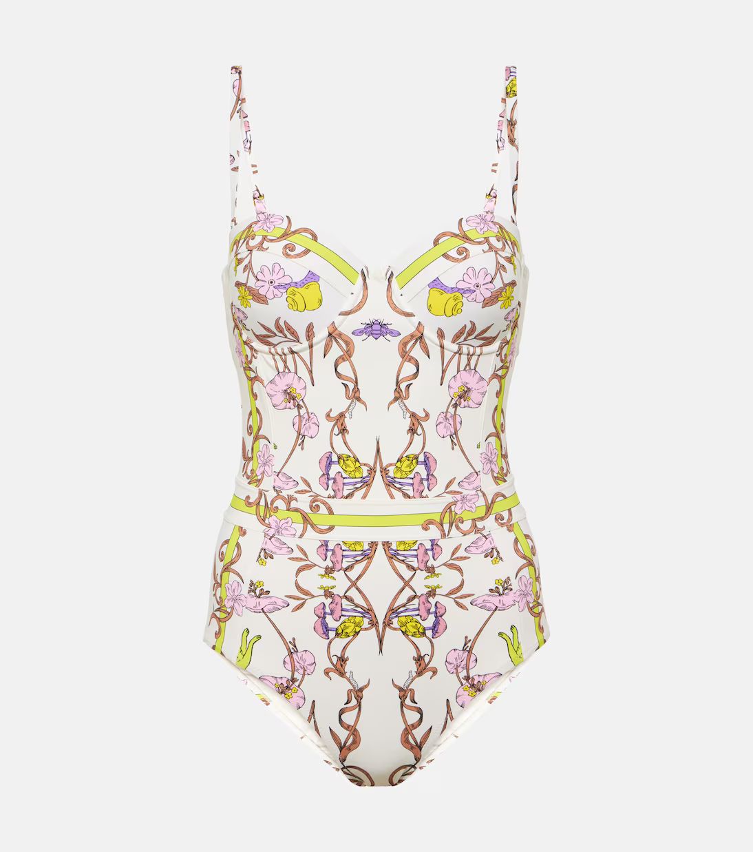 Floral bustier swimsuit | Mytheresa (US/CA)