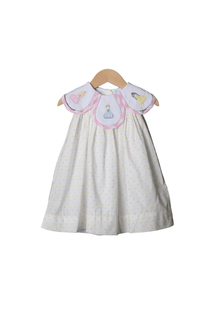 Shadow Embroidered Princess Tulip Dress | The Smocked Flamingo