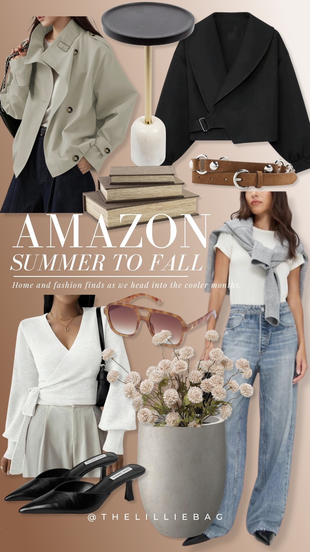 Summer to fall starts here. 🤎🍂

I’m all about versatile pieces that work now and later. Think lightweight layers, elevated basics, chic home decor, and timeless accessories you’ll reach for all season long. These are the Amazon finds I’m loving right now!

Everything is linked in my Amazon Storefront. ✨

Amazon finds. Amazon fashion. Amazon home decor. Summer to fall. Fall fashion. Neutral outfit. Amazon outfit inspo. Trench jacket. Wrap sweater. Wide leg jeans. Home decor. Faux florals. Designer-inspired fashion. Affordable fashion. Women’s fashion. Capsule wardrobe. LTKStyleTip.

#LTKSeasonal #LTKootd #LTKSaleAlert