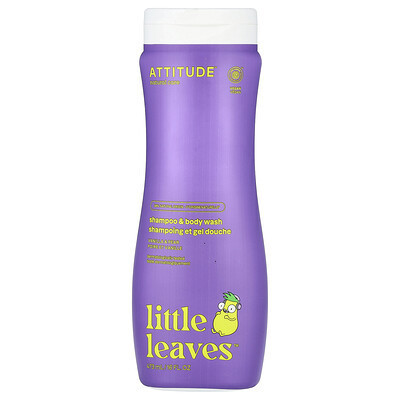 ATTITUDE, Little Leaves, Shampoo & Body Wash, Vanilla & Pear, 16 fl oz (473 ml) | iHerb