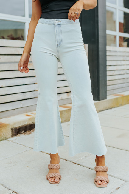 Free People Youthquake Bleach Out Crop Flare Jeans | Magnolia Boutique