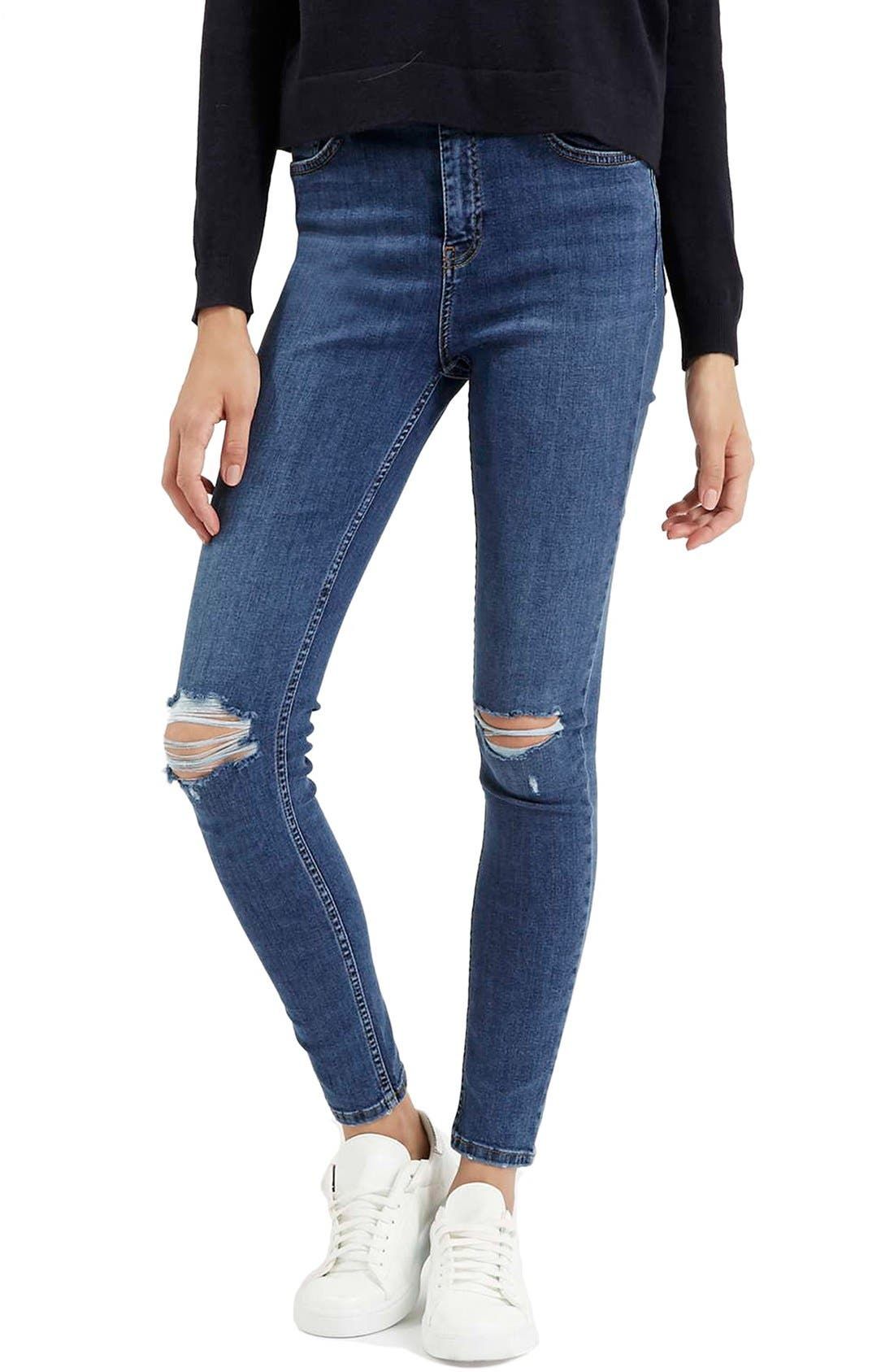 Jamie Ripped High Waist Ankle Skinny Jeans | Nordstrom