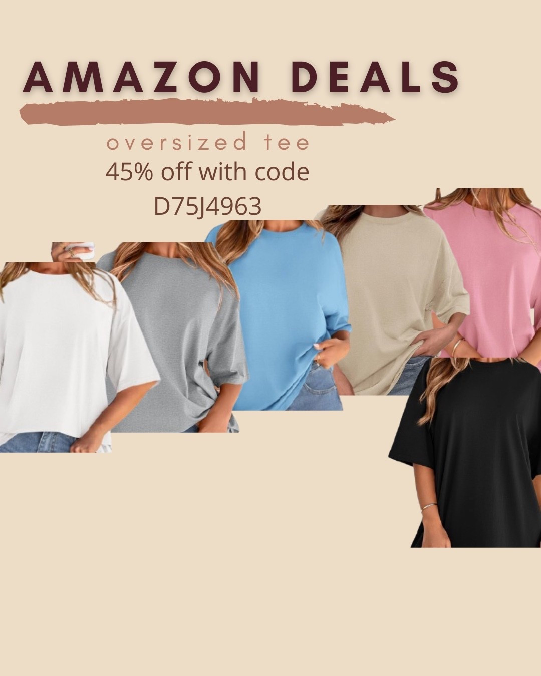 $10 ends 5/14

Amazon fashion
Amazon deals
Oversized tee 
Boyfriend tee

#LTKSaleAlert