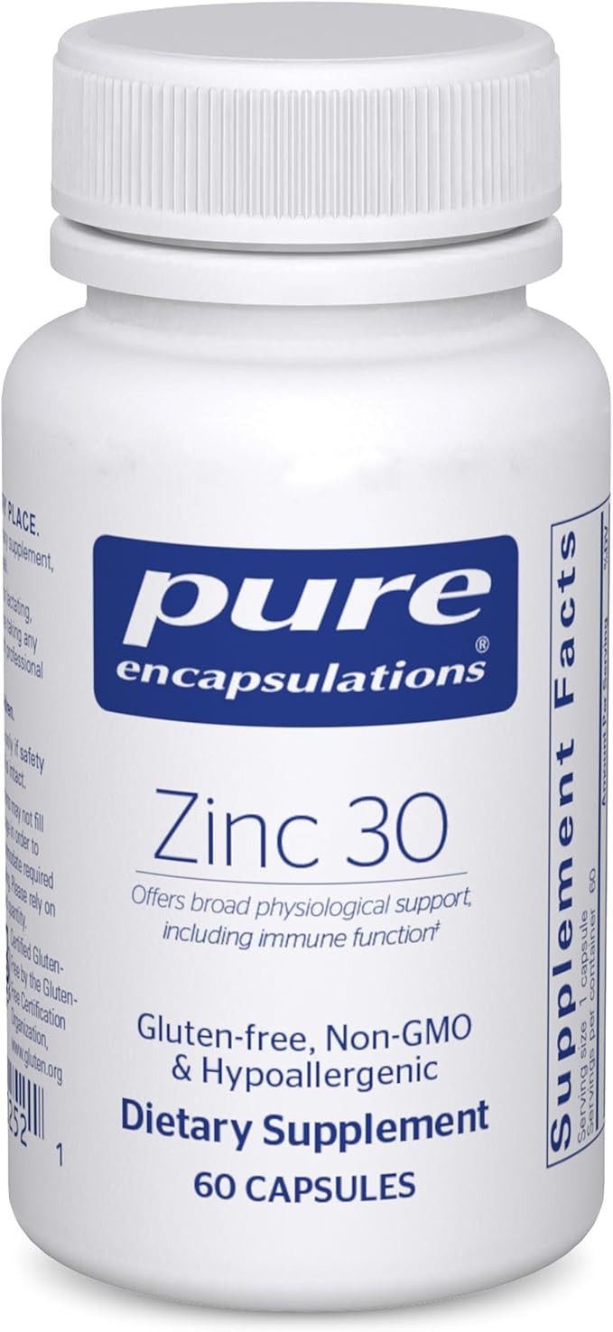 Pure Encapsulations Zinc 30 mg - Supplement for Immune System Support, Growth and Development, an... | Amazon (US)