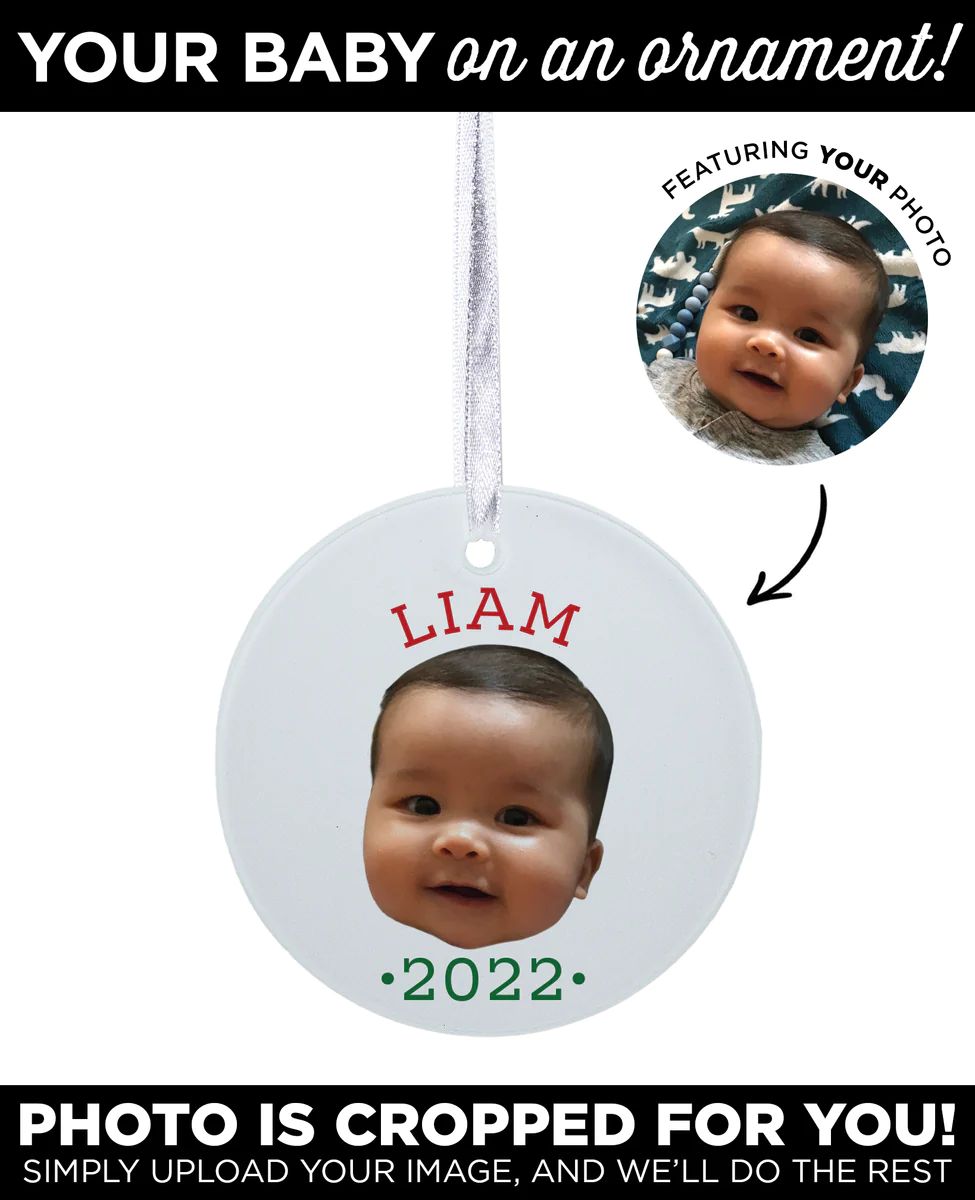 Personalized Baby Ornament | Type League Press