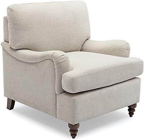 Comfort Pointe Clarendon Sea Oat Beige Fabric Arm Chair | Amazon (US)