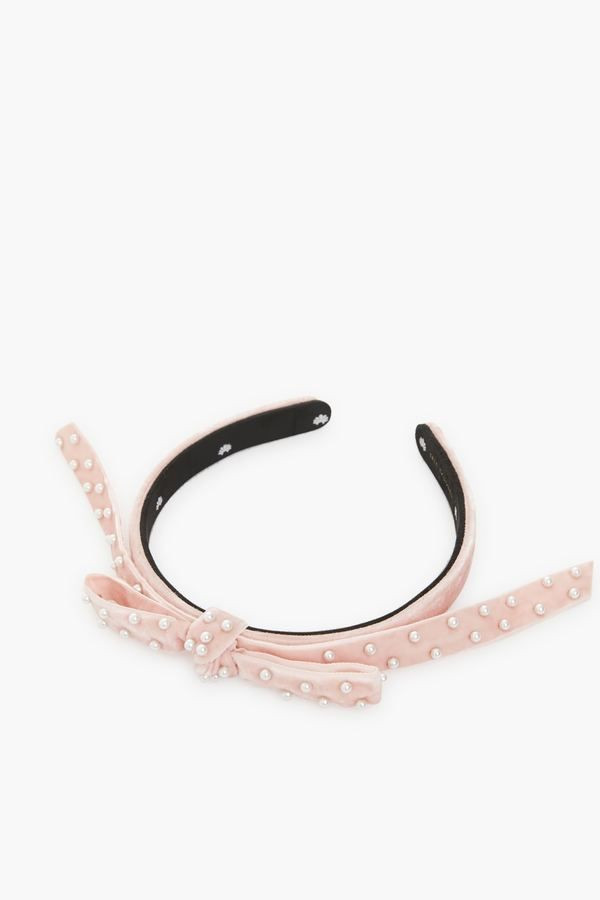Blush Pearl Bardot Ribbon Slim Headband | Tuckernuck (US)