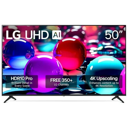 LG 50" 4K UHD UA75 AI Smart TV, 50UA7500 | Walmart (US)