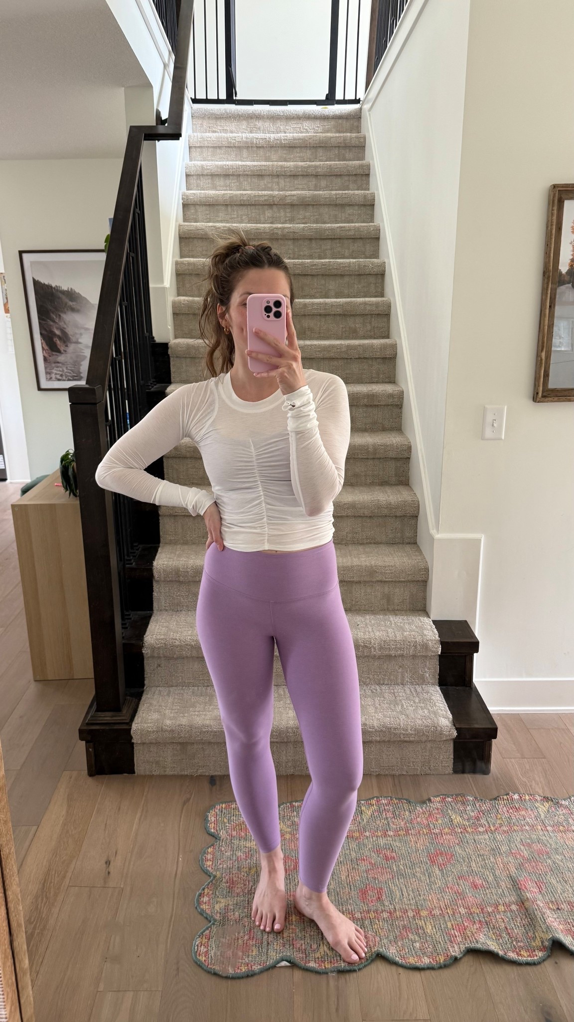 my go-to workout outfit lately, wearing small in white top and workout set! this purple is old but lots of fun new colors in stock! I’ve been doing the sculpt society workouts postpartum (BRANDY25 off program), also linked the equipment I use at home!

#LTKActive #LTKmomlife
