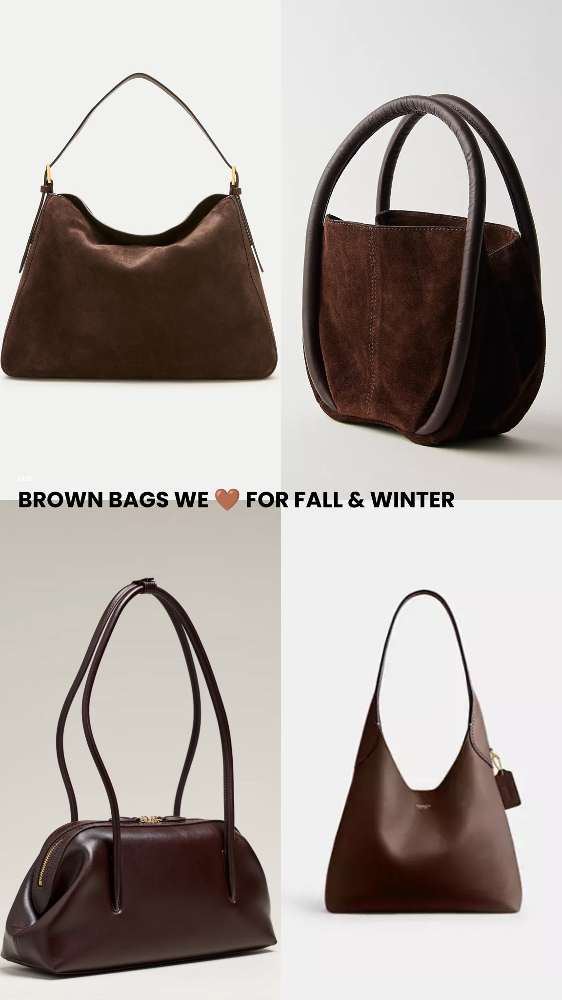 [10/5/26] brown bags we’re loving for fall & winter | linked several other styles from favorite retailers!